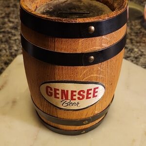 Genesee Beer Barrel Coin Bank Vintage
